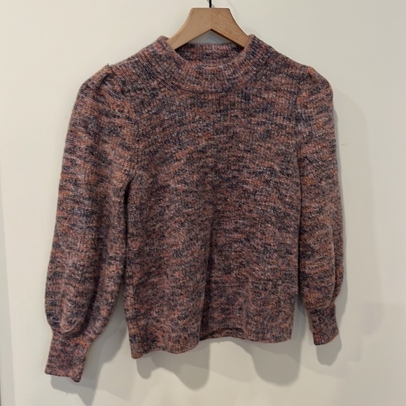 Madewell Space Dyed Eaton Puff Sleeve Sweater XS - Picture 3 of 7